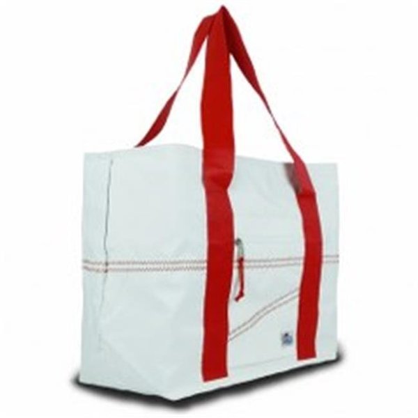 Sailor Bags Sailor Bags 202-R #44 White with Red Large Toteand 202WR